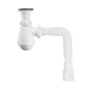 Сифон для умывальника 40x40 с гофрой 32/40/50 MasterProf ИС.110725